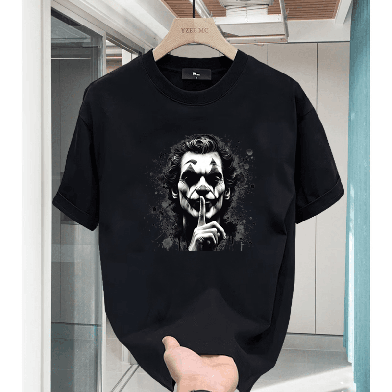 Joker Graphic Custom T-Shirt - Black