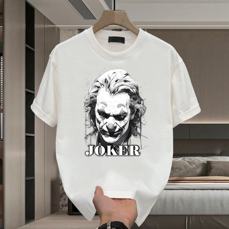 Joker Graphic Custom T-Shirt - White